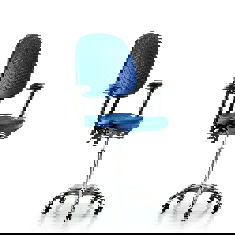Task Chair: Polyurethane, Blue