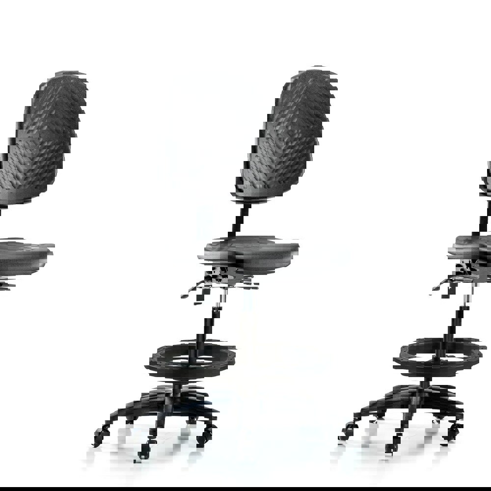 Task Chair: Polyurethane, Black