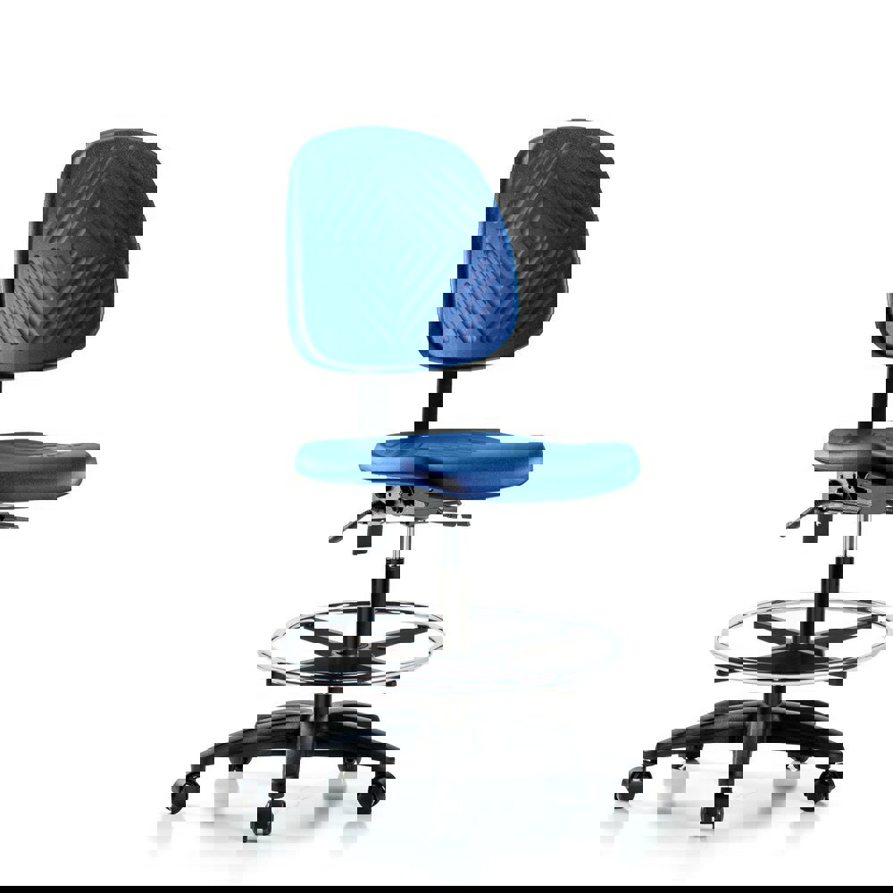 Task Chair: Polyurethane, Blue