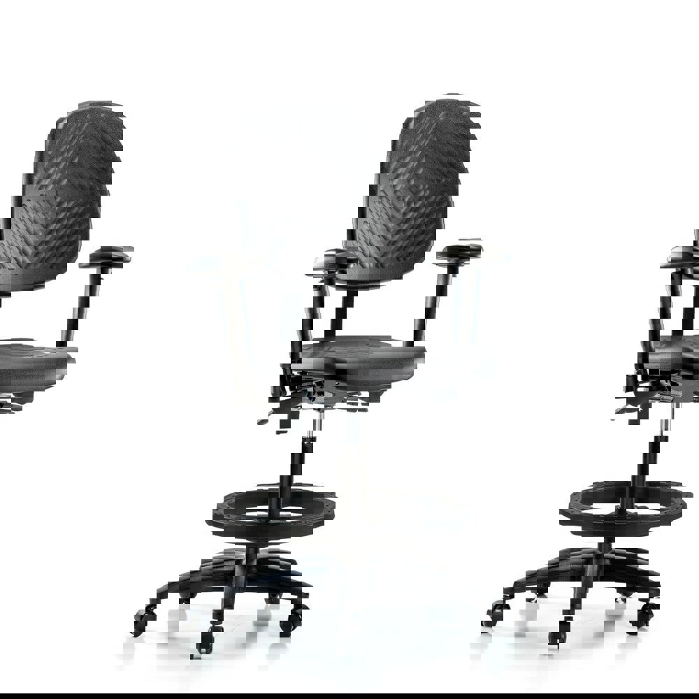 Task Chair: Polyurethane, Black