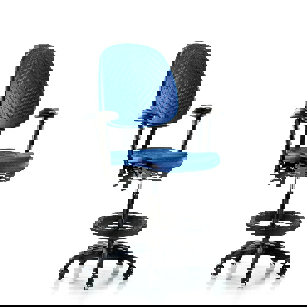 Task Chair: Polyurethane, Blue