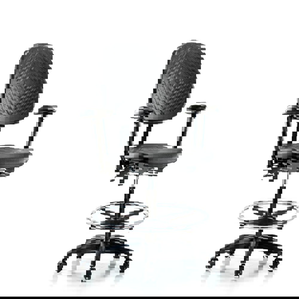 Task Chair: Polyurethane, Black