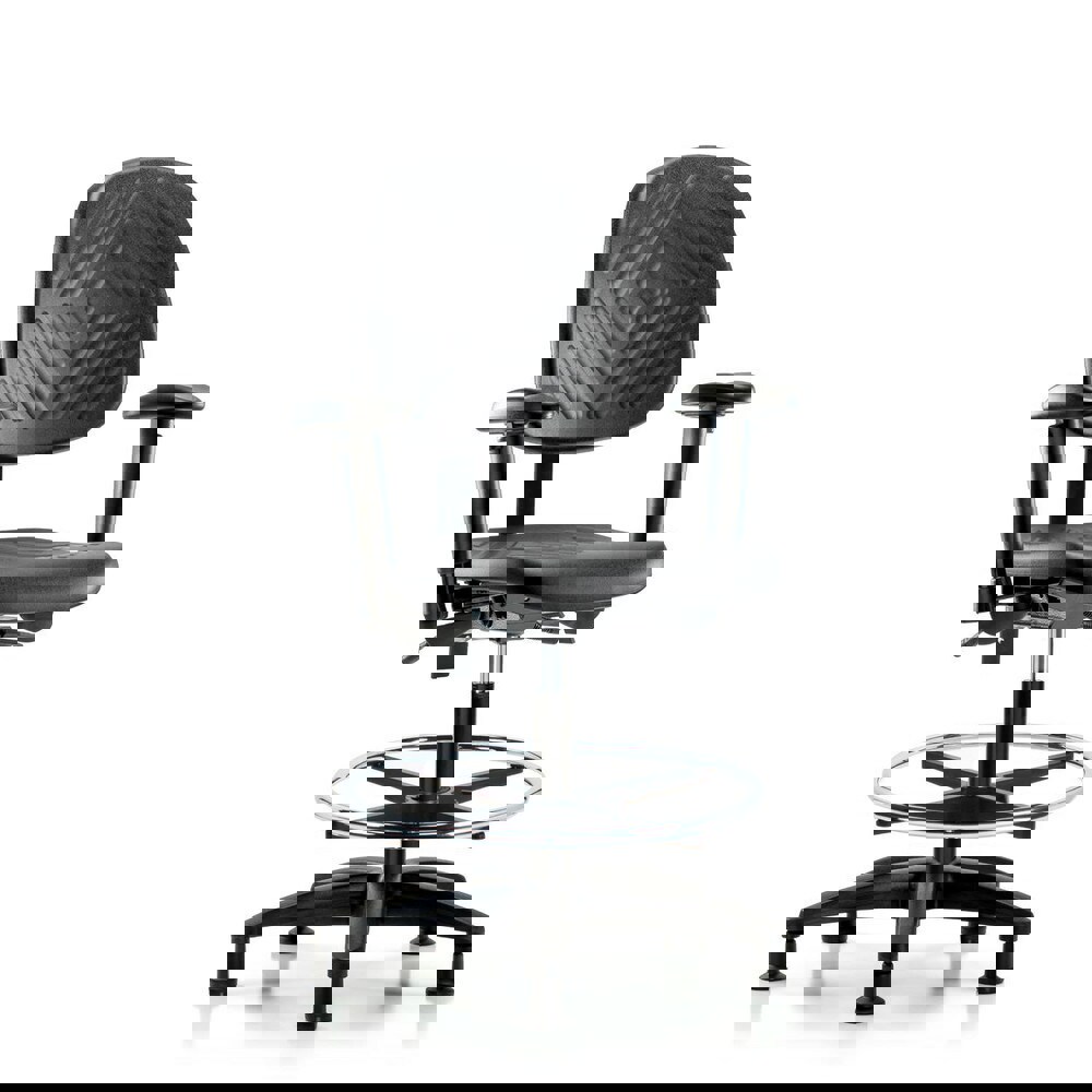 Task Chair: Polyurethane, Black