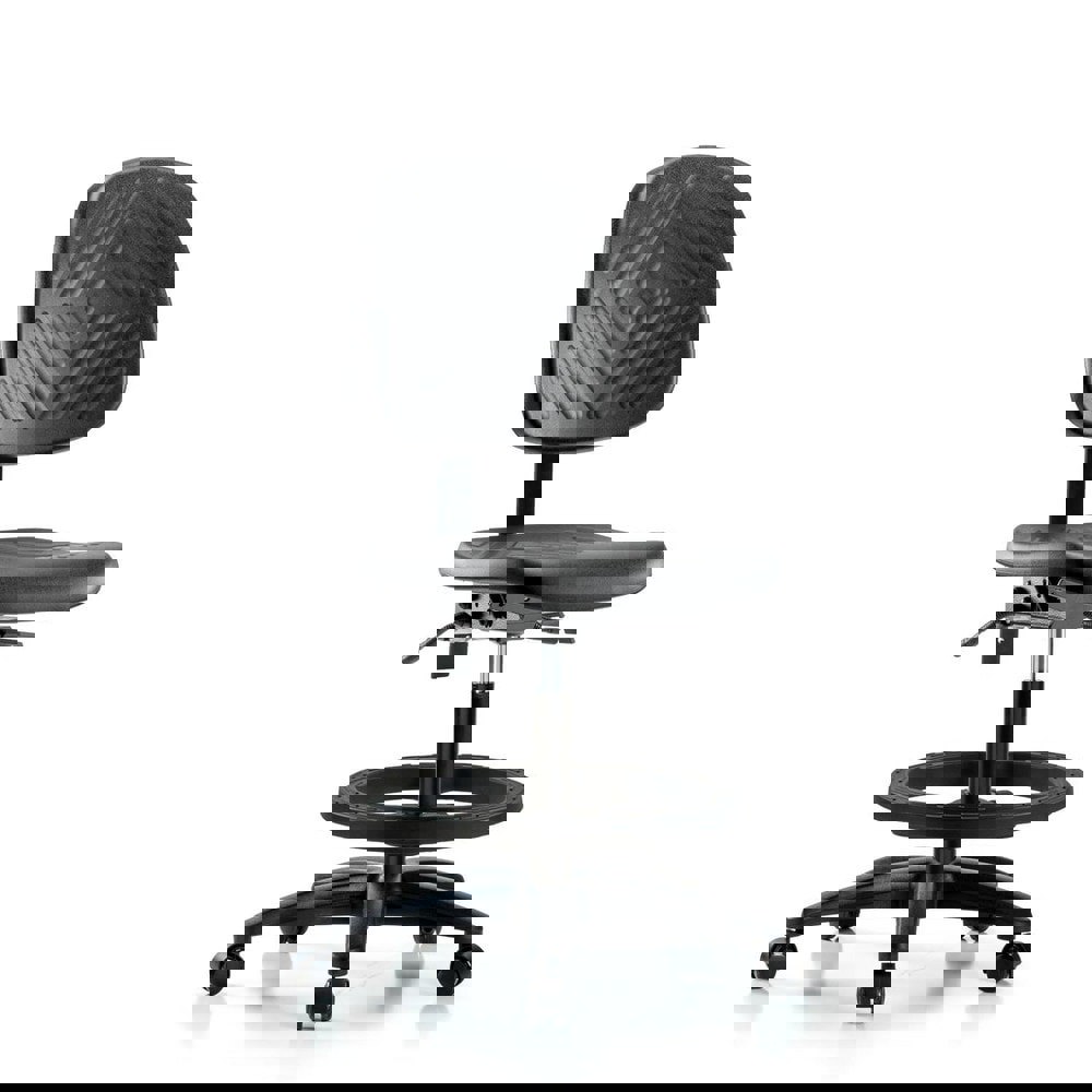 Task Chair: Polyurethane, Black