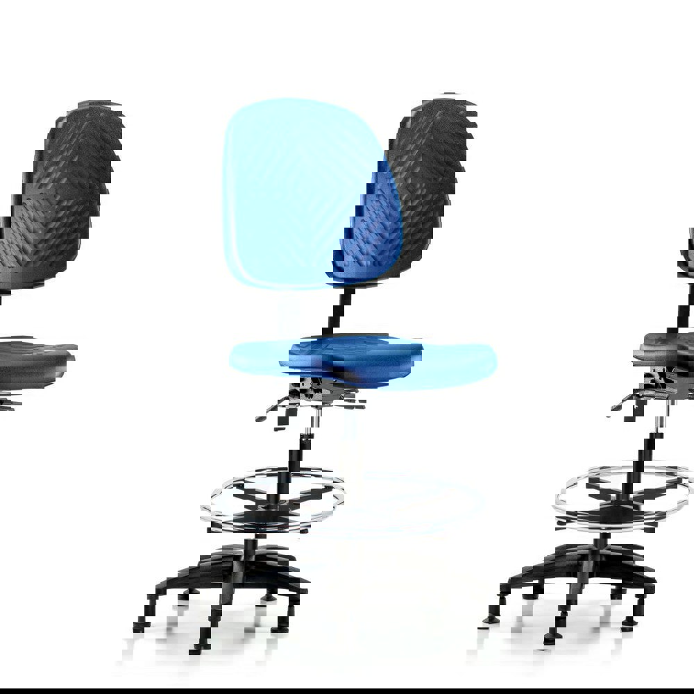 Task Chair: Polyurethane, Blue