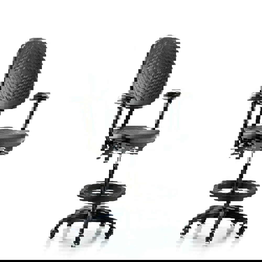 Task Chair: Polyurethane, Black