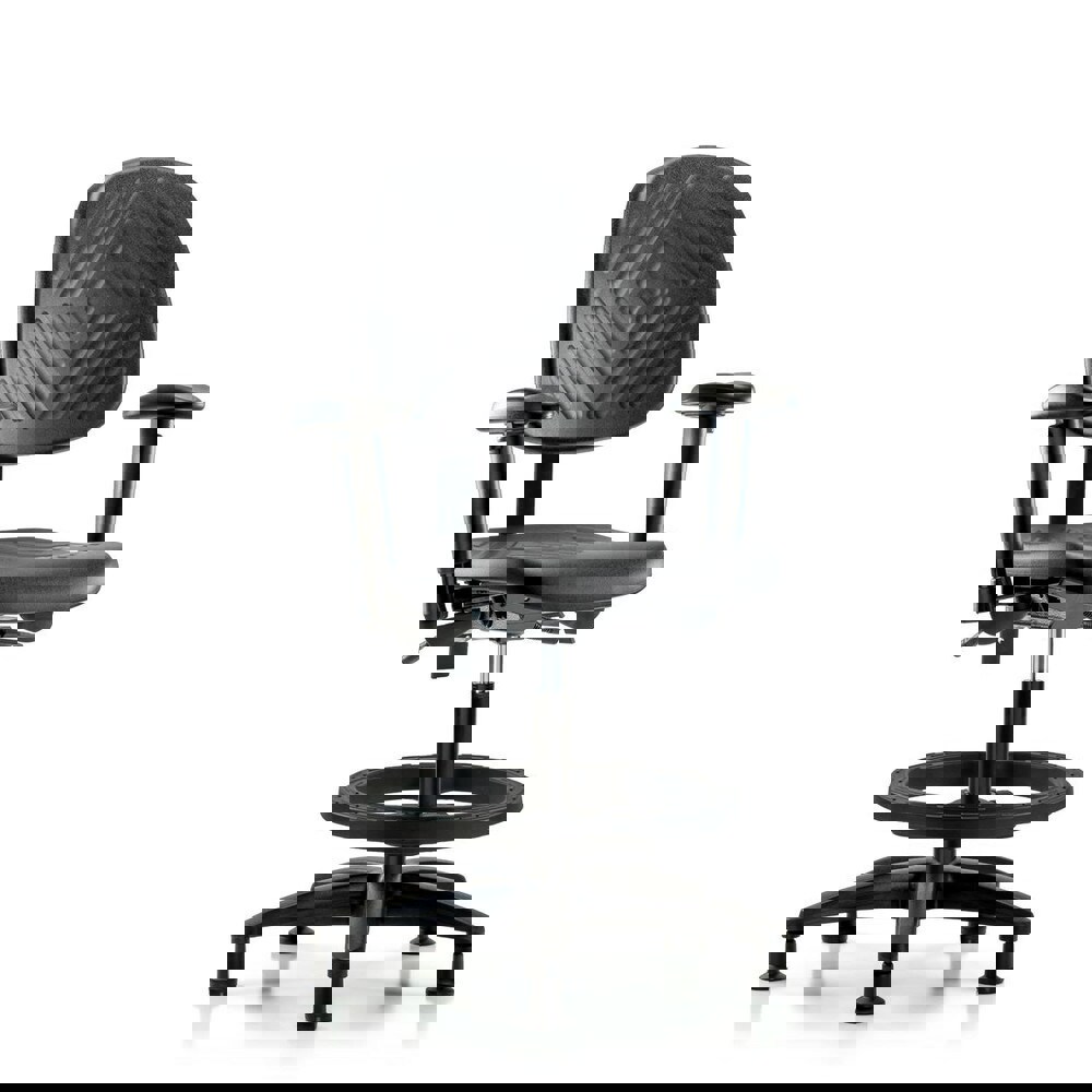 Task Chair: Polyurethane, Black