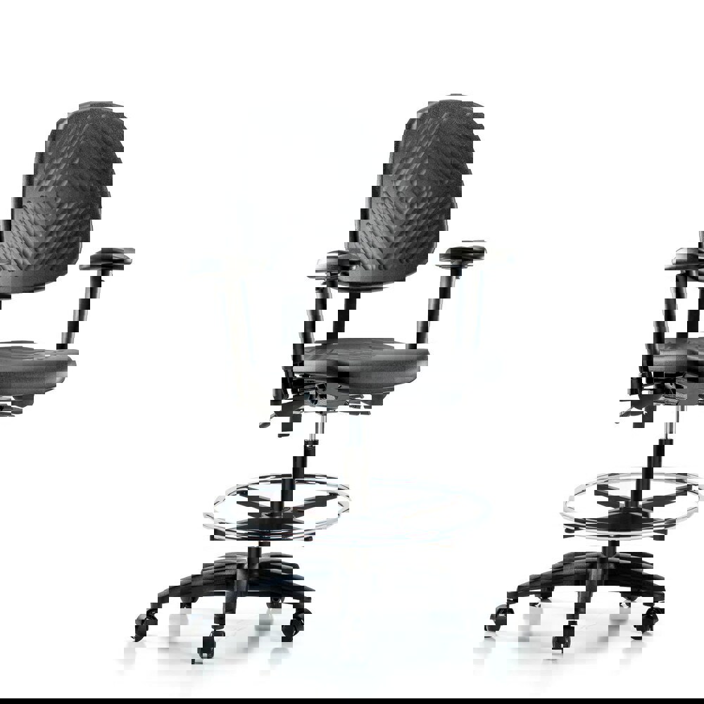 Task Chair: Polyurethane, Black