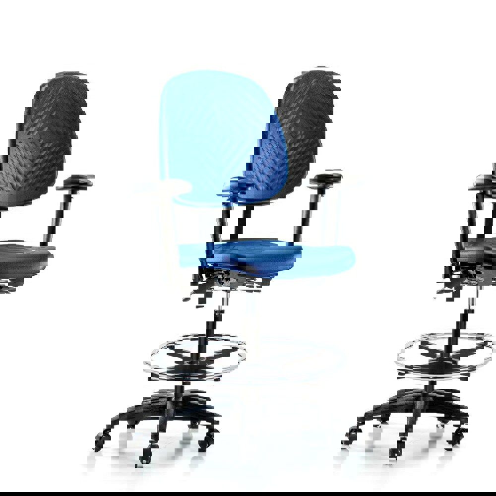 Task Chair: Polyurethane, Blue