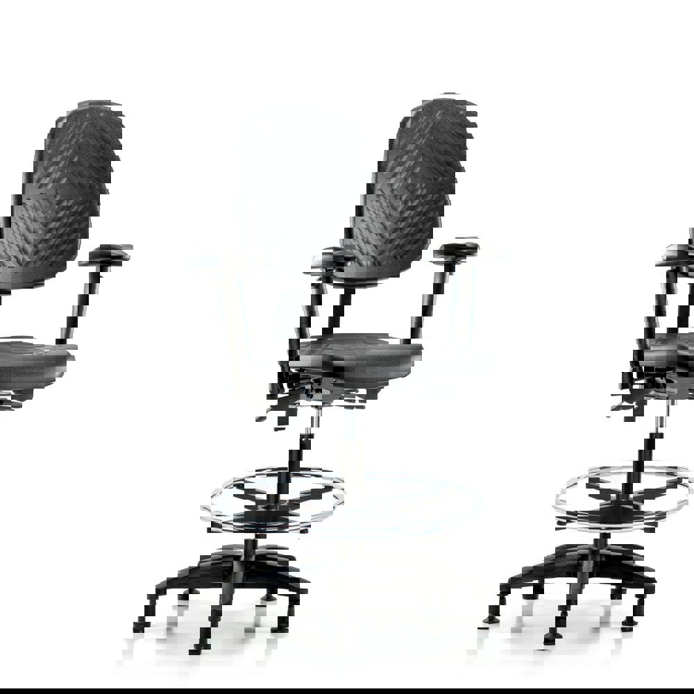 Task Chair: Polyurethane, Black