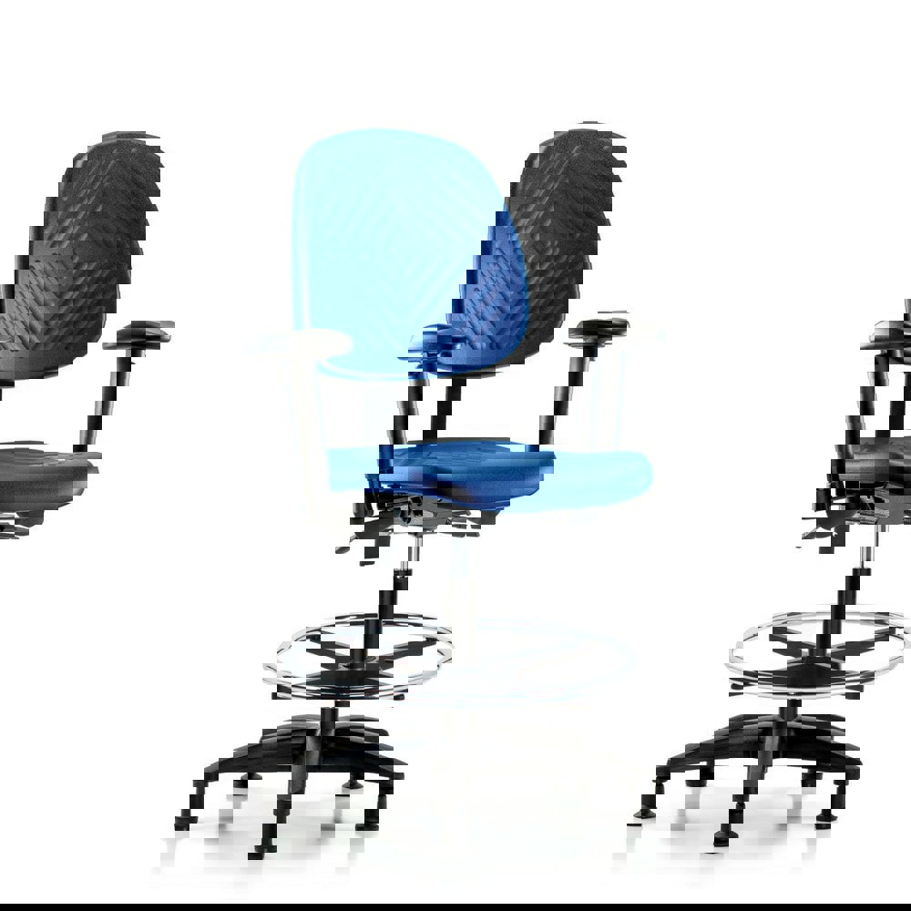 Task Chair: Polyurethane, Blue