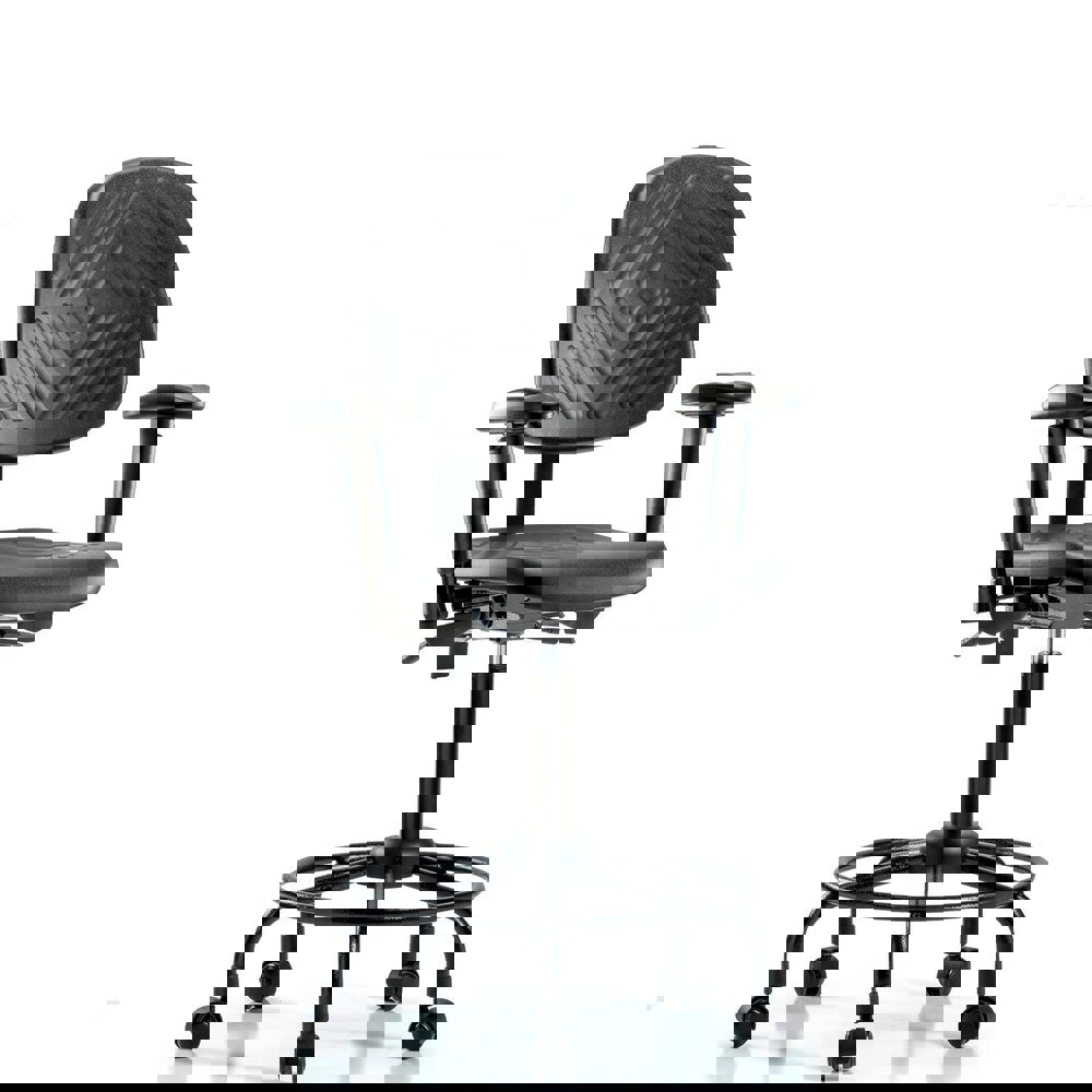 Task Chair: Polyurethane, Black