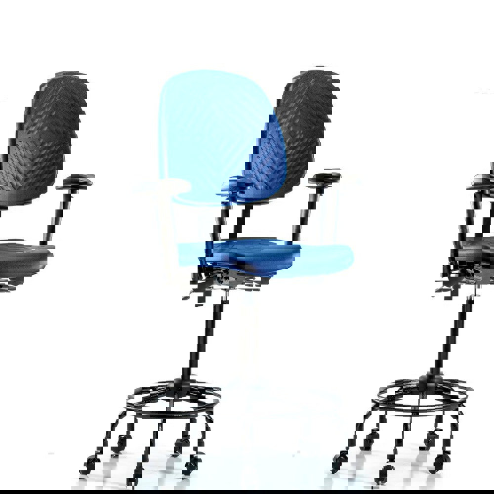 Task Chair: Polyurethane, Blue