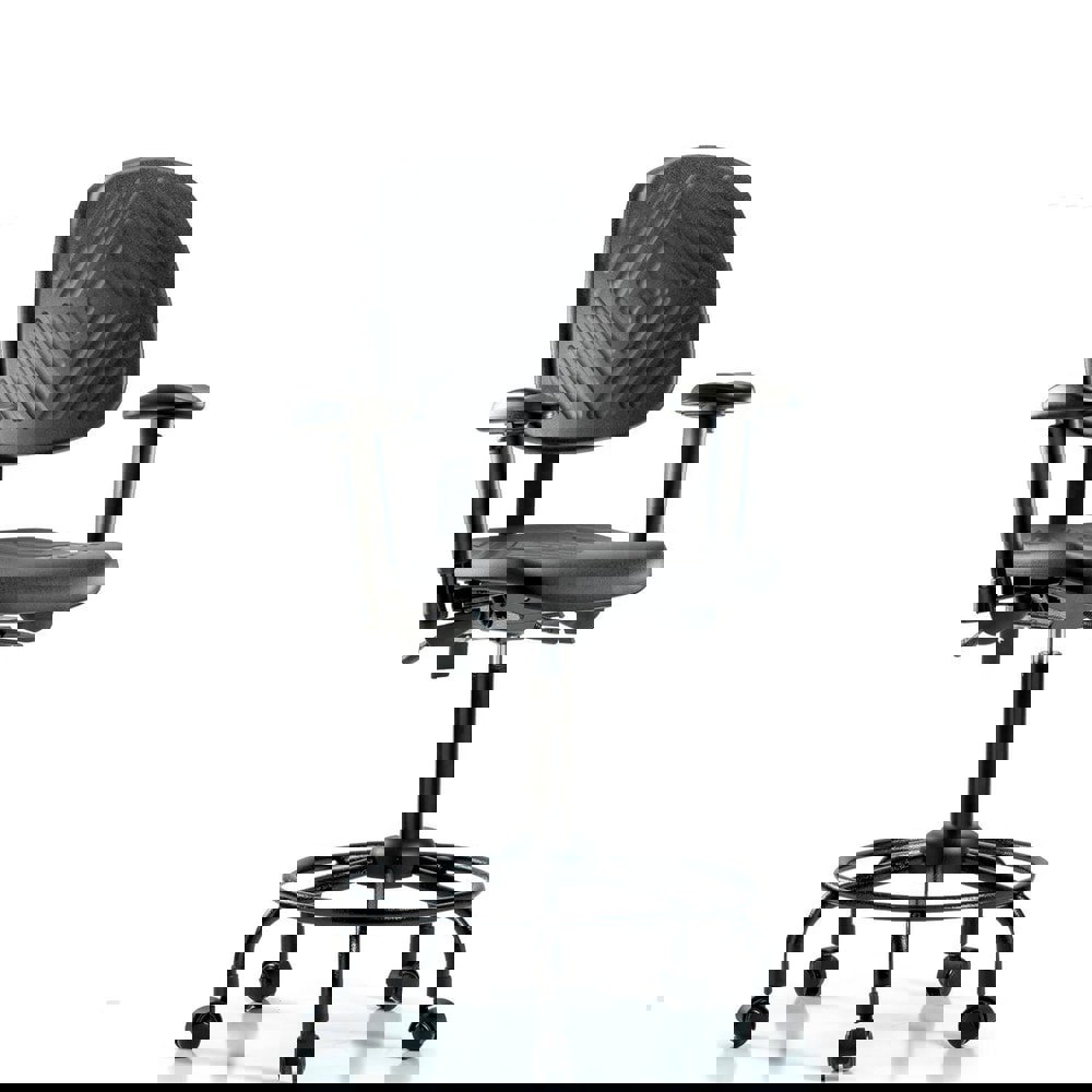 Task Chair: Polyurethane, Black