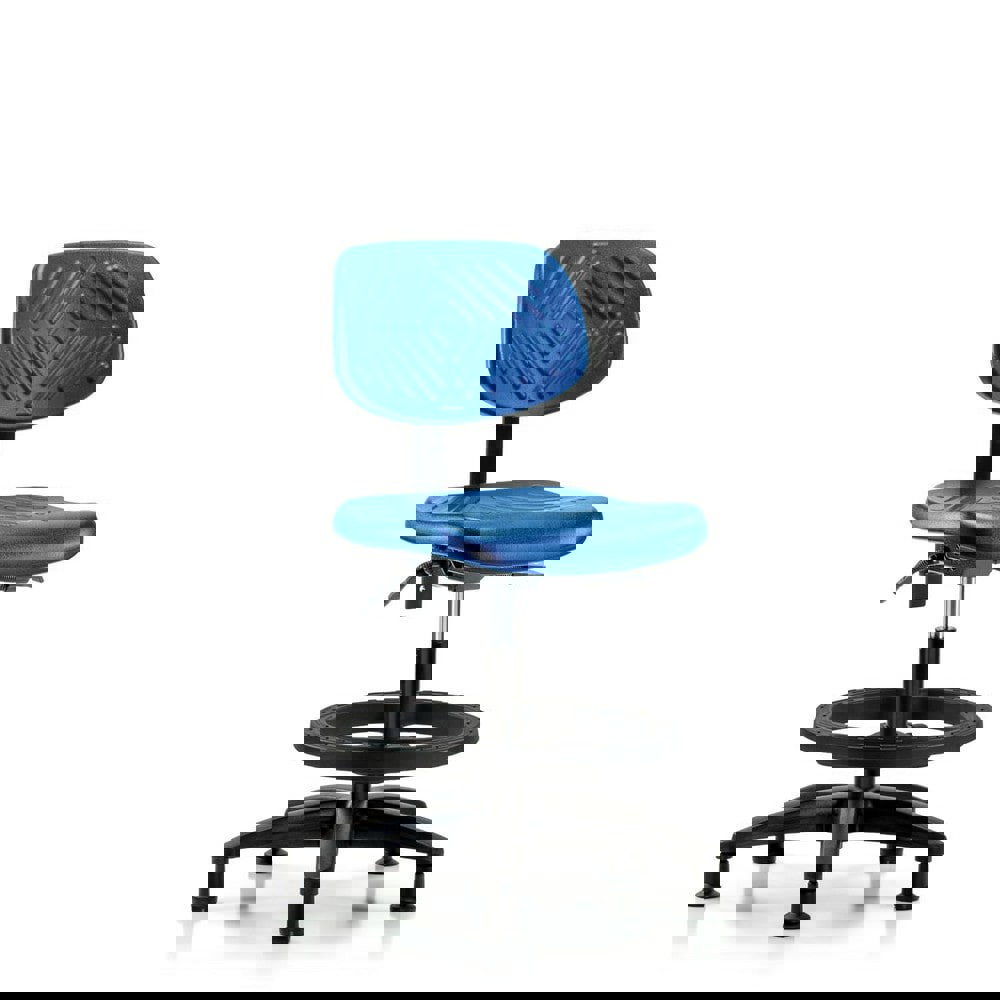 Task Chair: Polyurethane, Blue