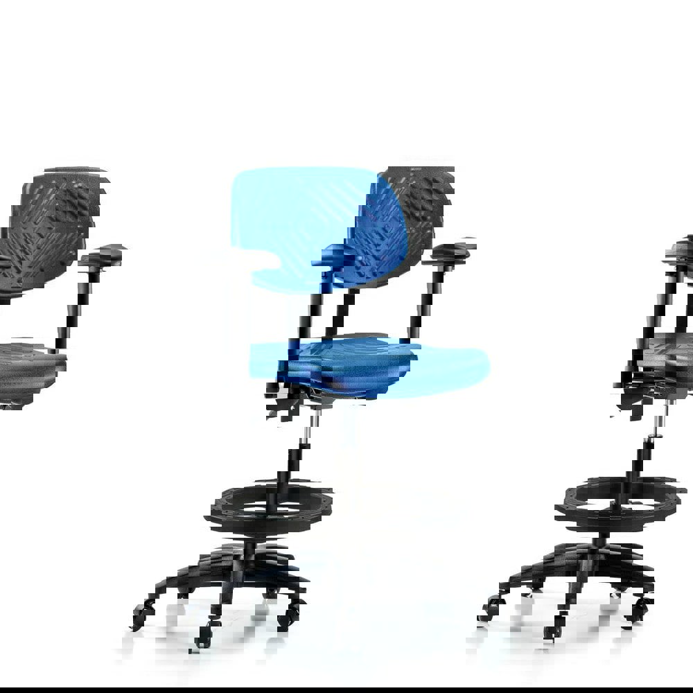 Task Chair: Polyurethane, Blue