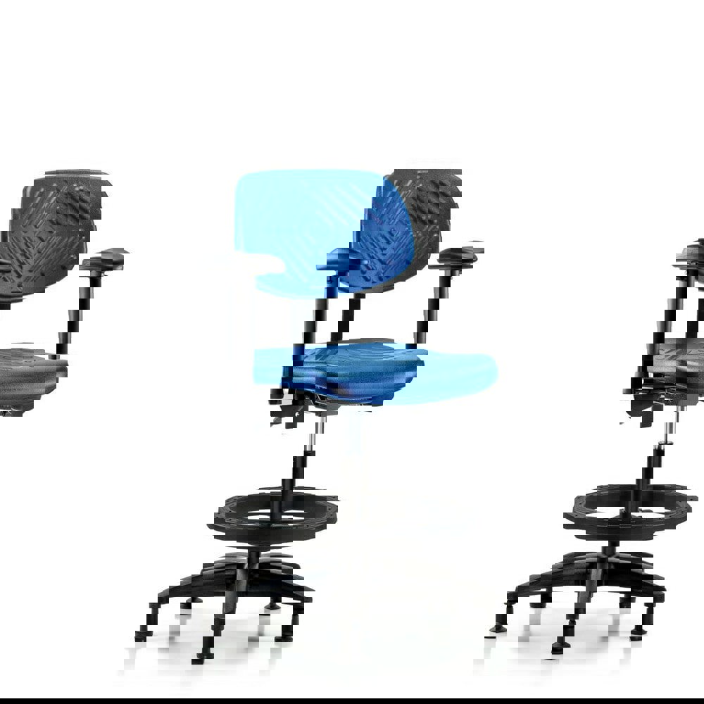 Task Chair: Polyurethane, Blue