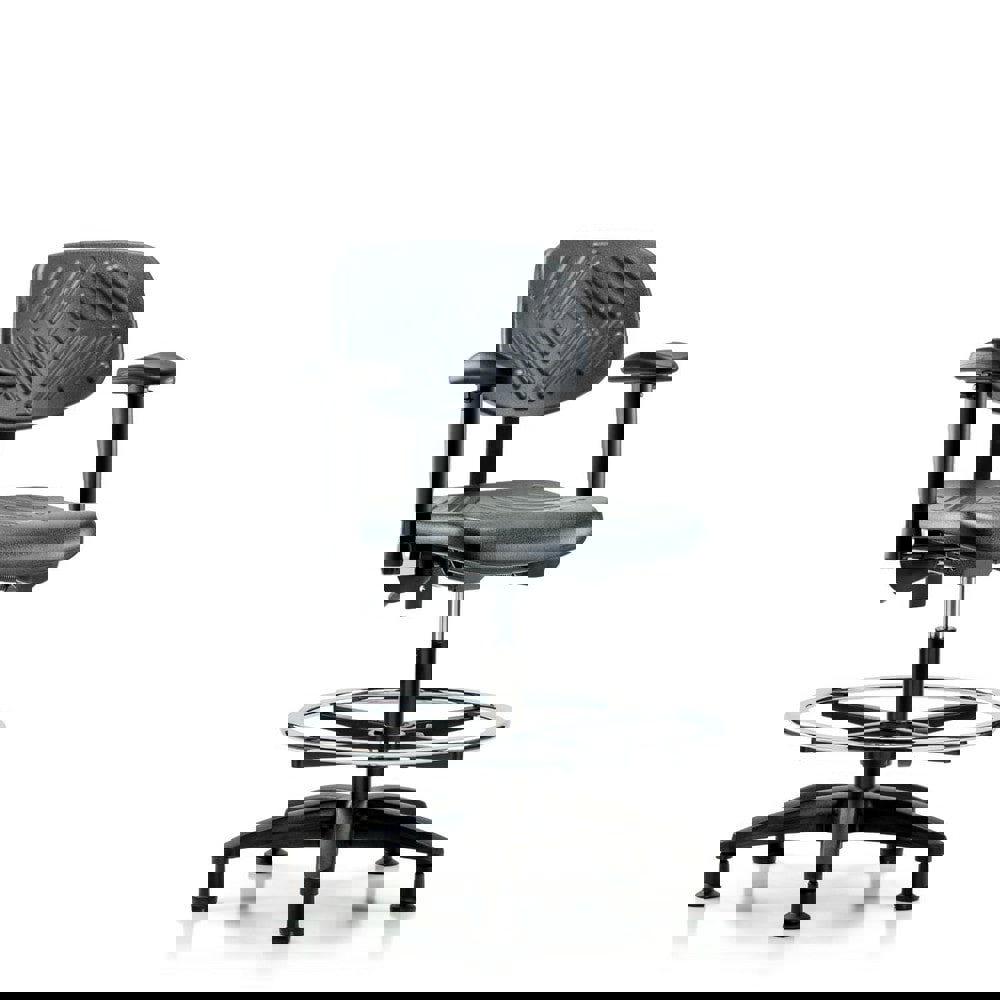 Task Chair: Polyurethane, Black