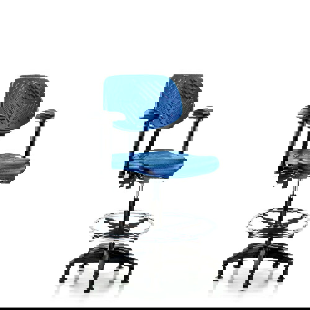 Task Chair: Polyurethane, Blue