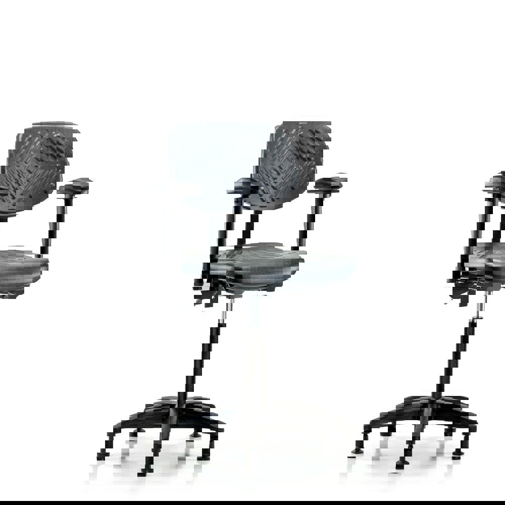 Task Chair: Polyurethane, Black