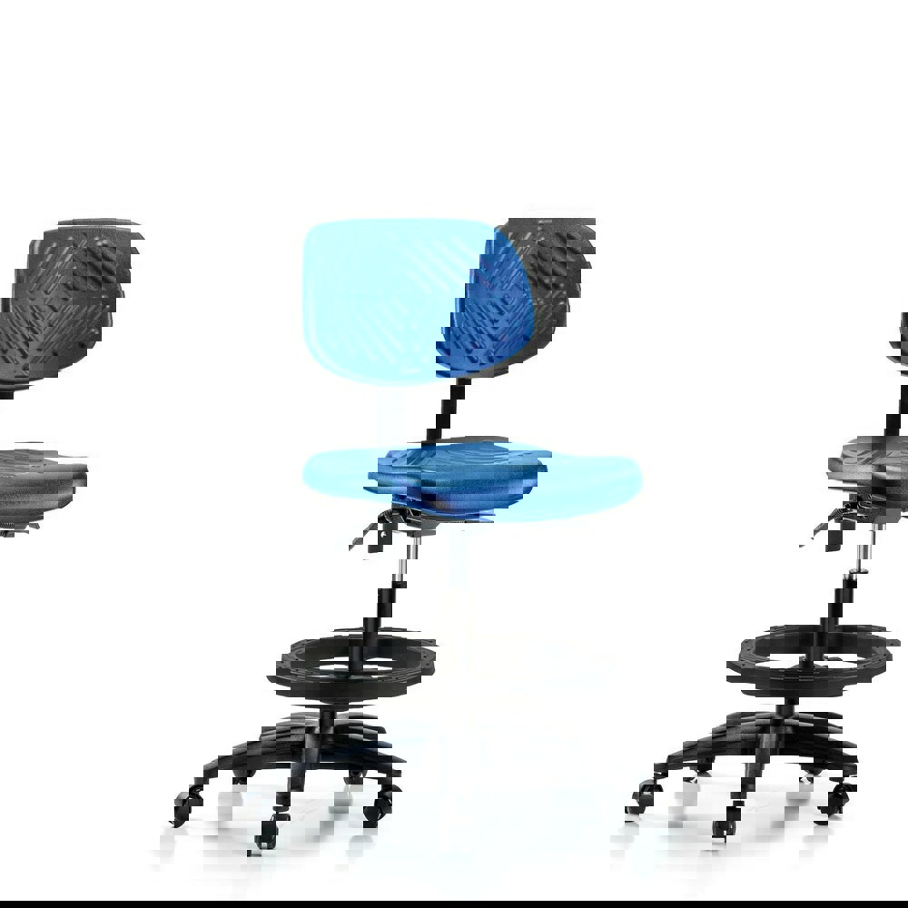 Task Chair: Polyurethane, Blue