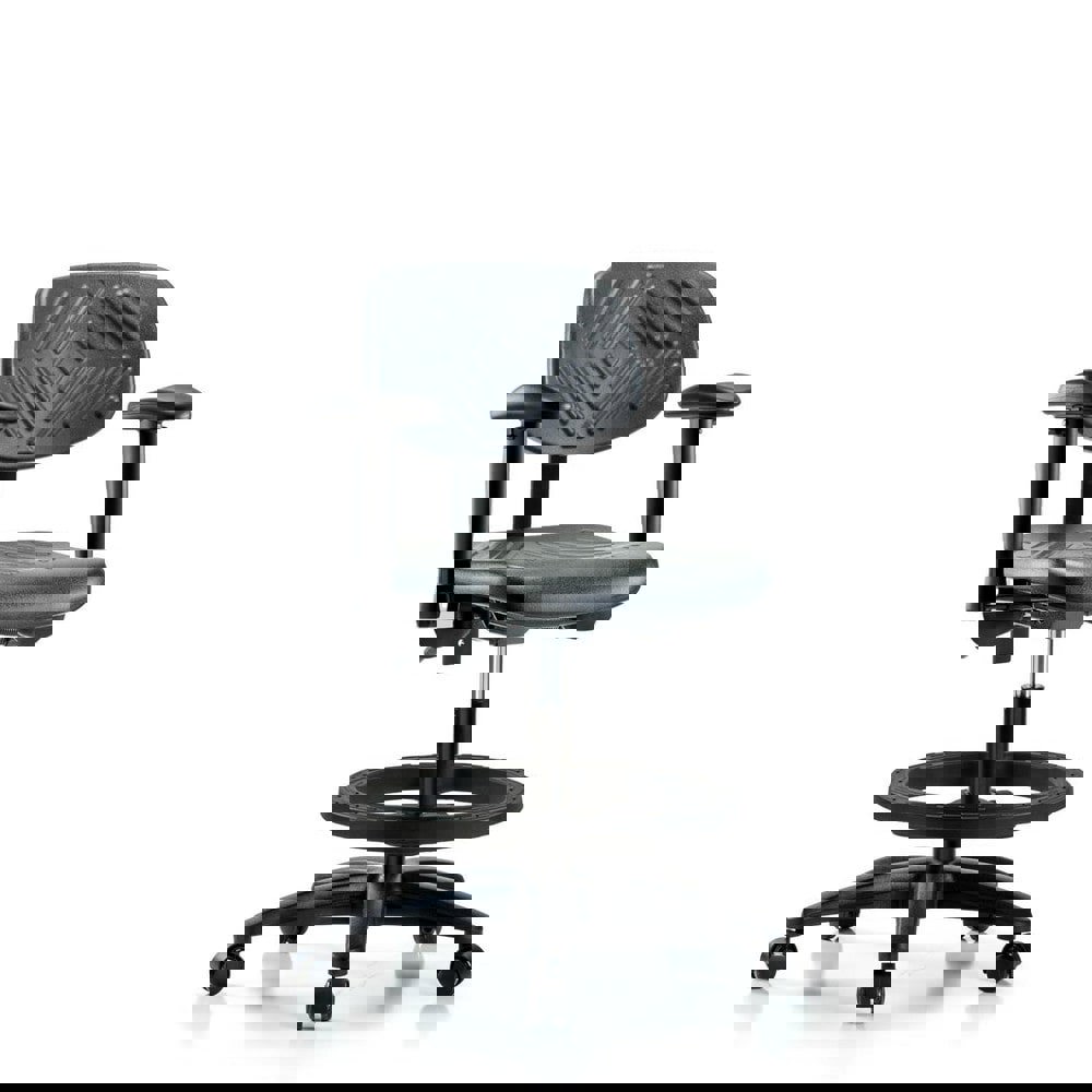 Task Chair: Polyurethane, Black