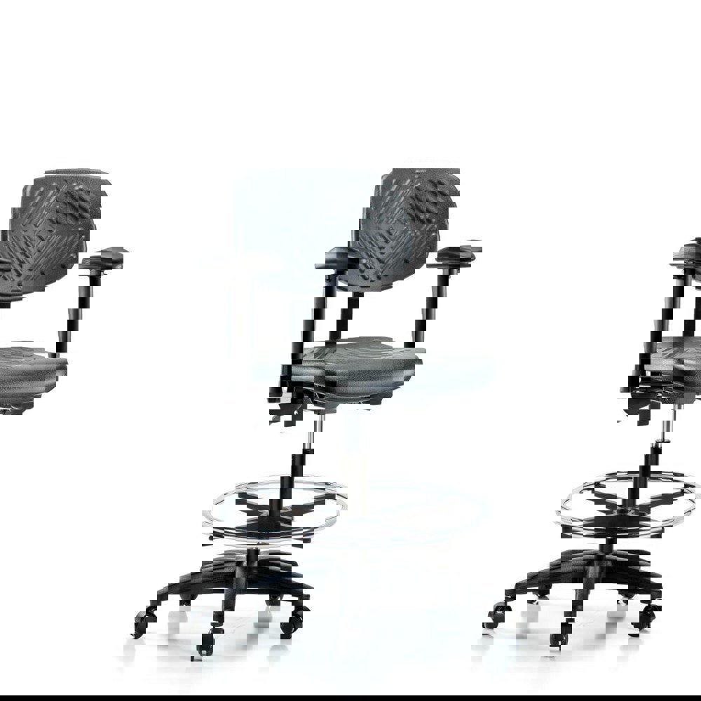 Task Chair: Polyurethane, Black