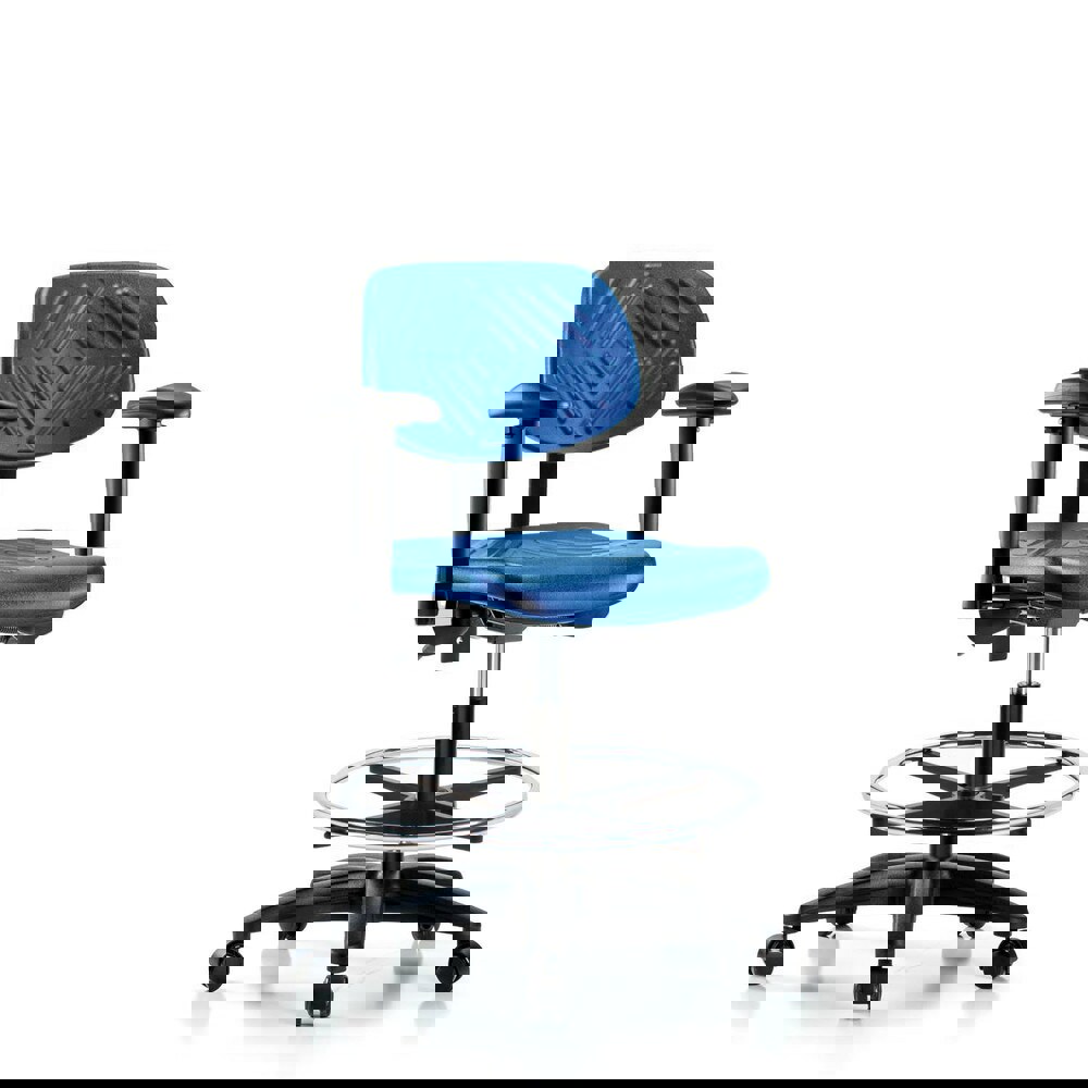 Task Chair: Polyurethane, Blue