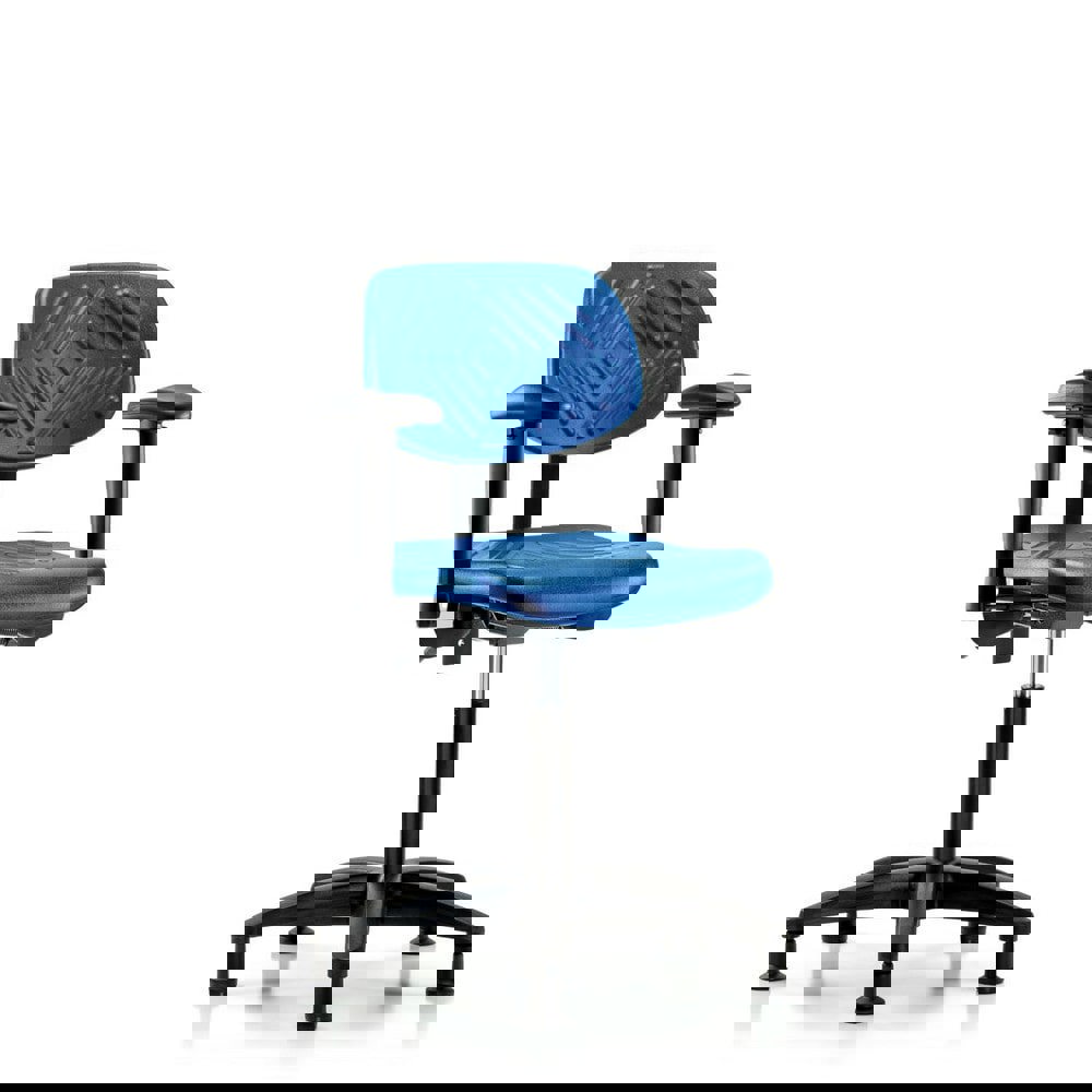 Task Chair: Polyurethane, Blue