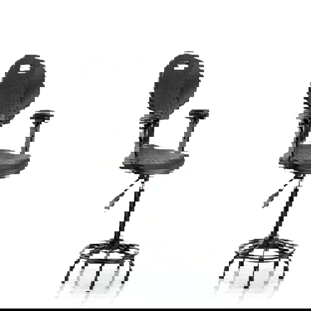 Task Chair: Polyurethane, Black