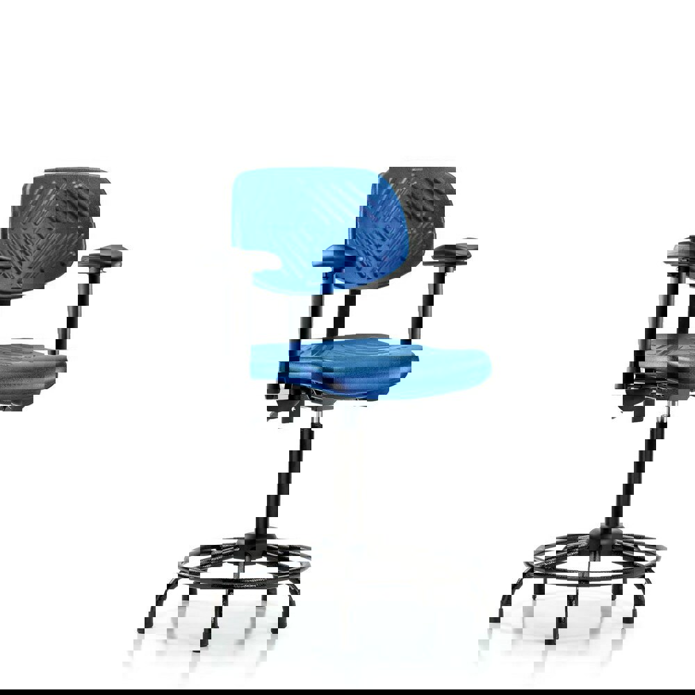 Task Chair: Polyurethane, Blue