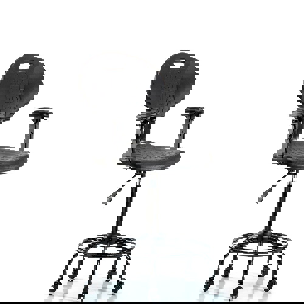 Task Chair: Polyurethane, Black