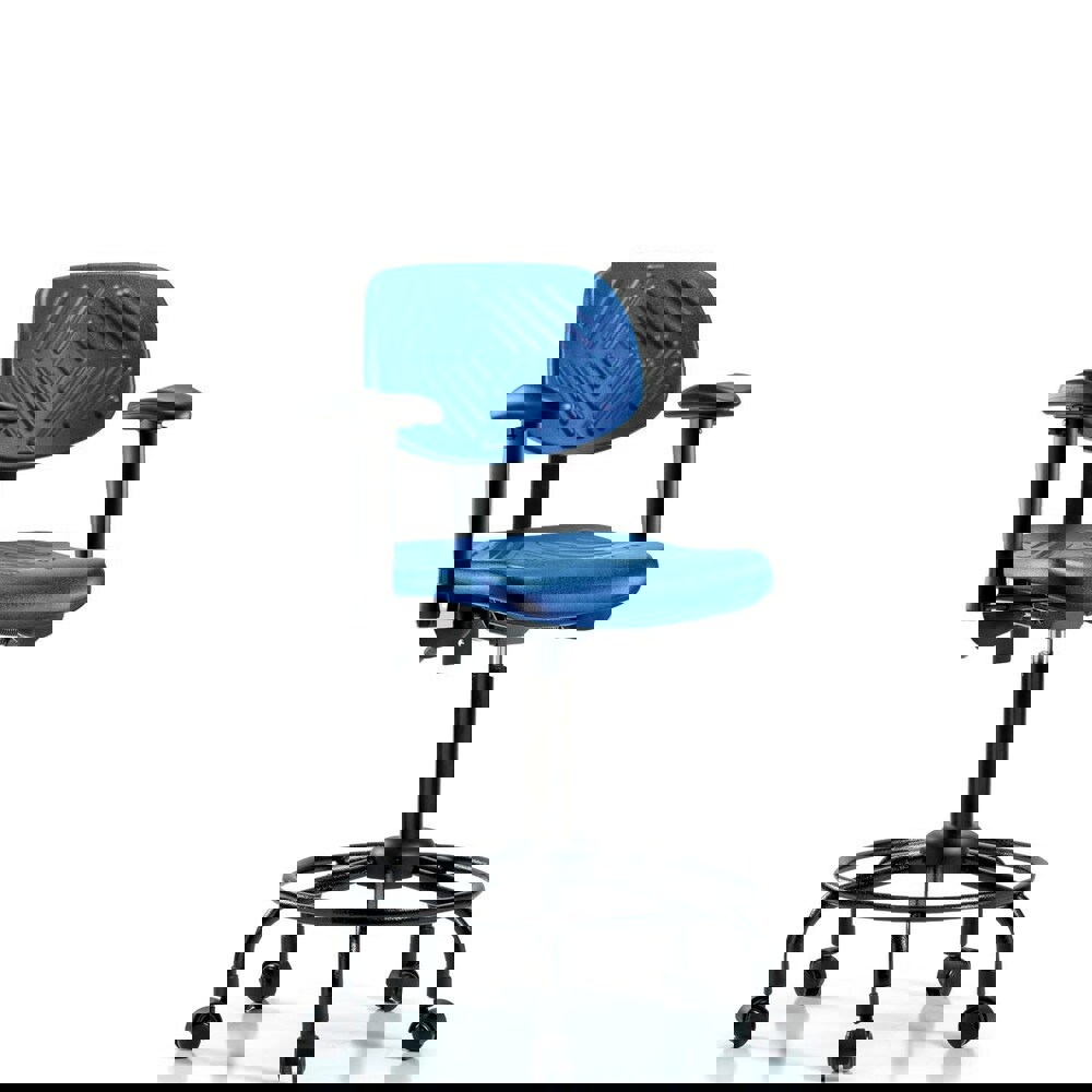Task Chair: Polyurethane, Blue