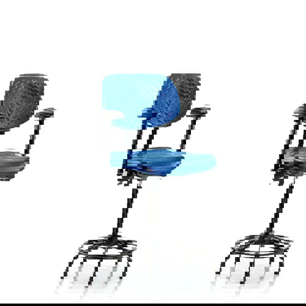 Task Chair: Polyurethane, Blue