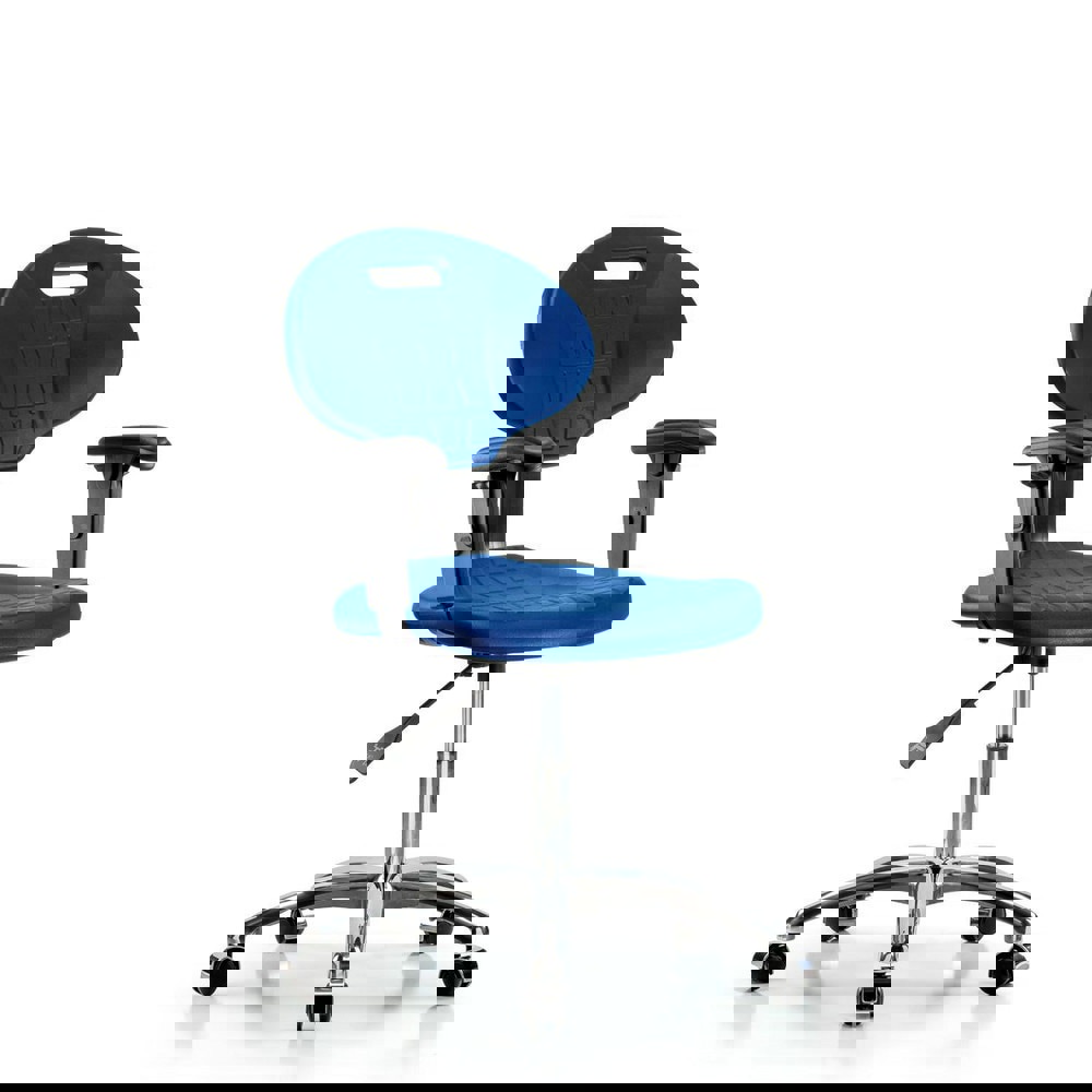 Task Chair: Polyurethane, Blue