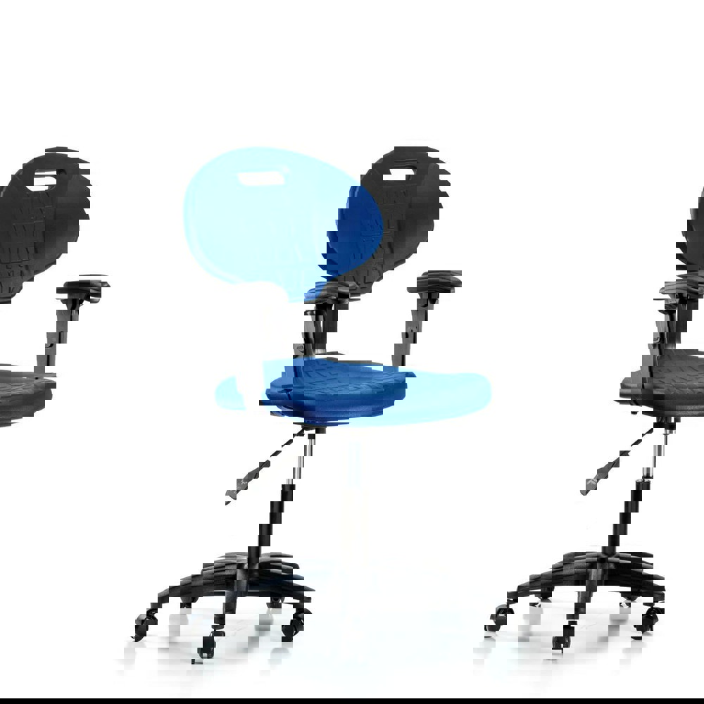Task Chair: Polyurethane, Blue