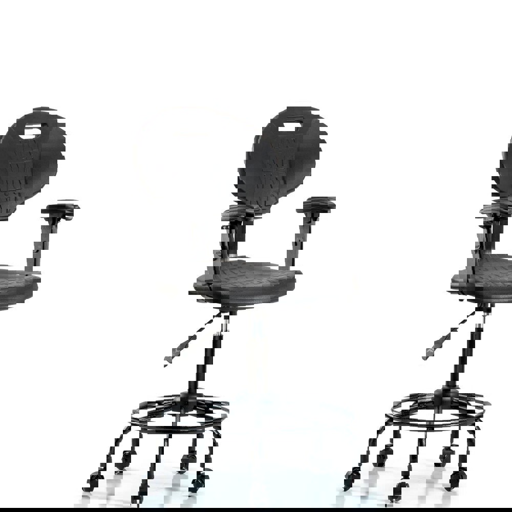 Task Chair: Polyurethane, Black