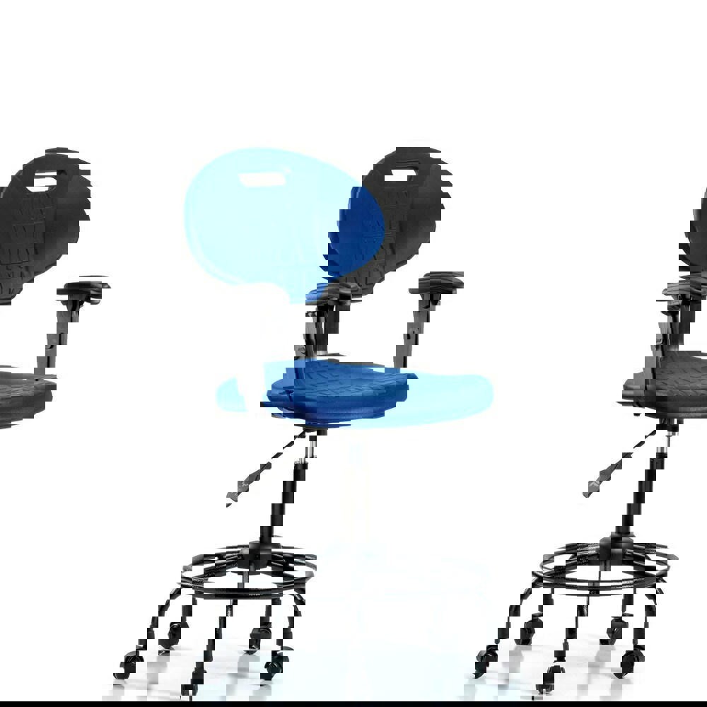 Task Chair: Polyurethane, Blue