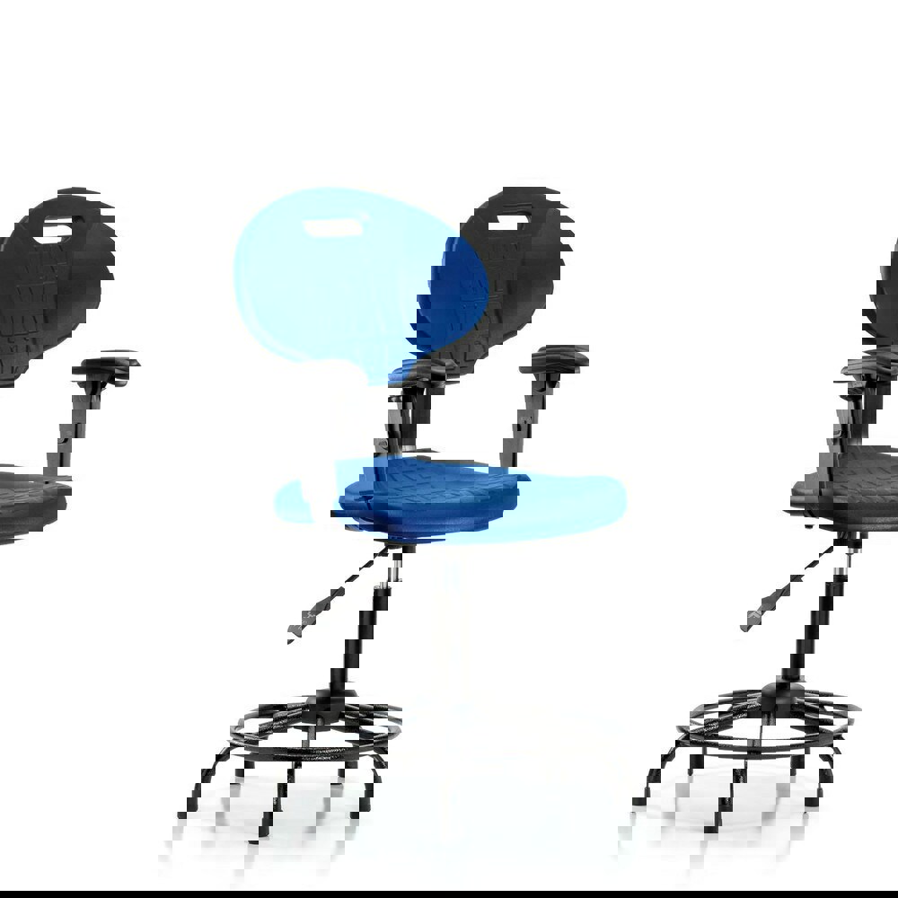 Task Chair: Polyurethane, Blue