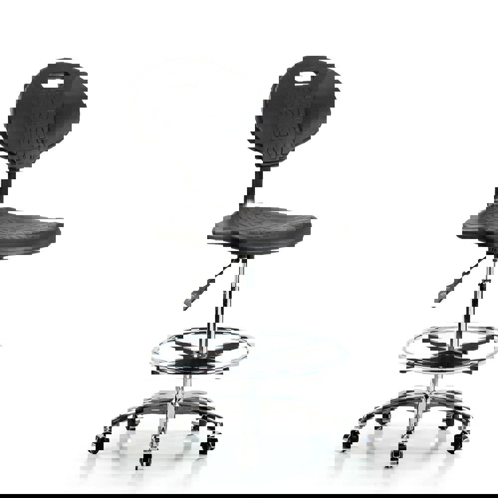 Task Chair: Polyurethane, Black