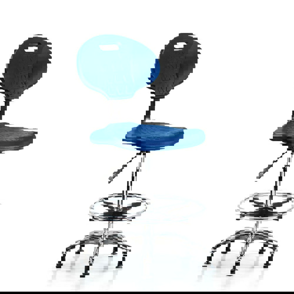 Task Chair: Polyurethane, Blue