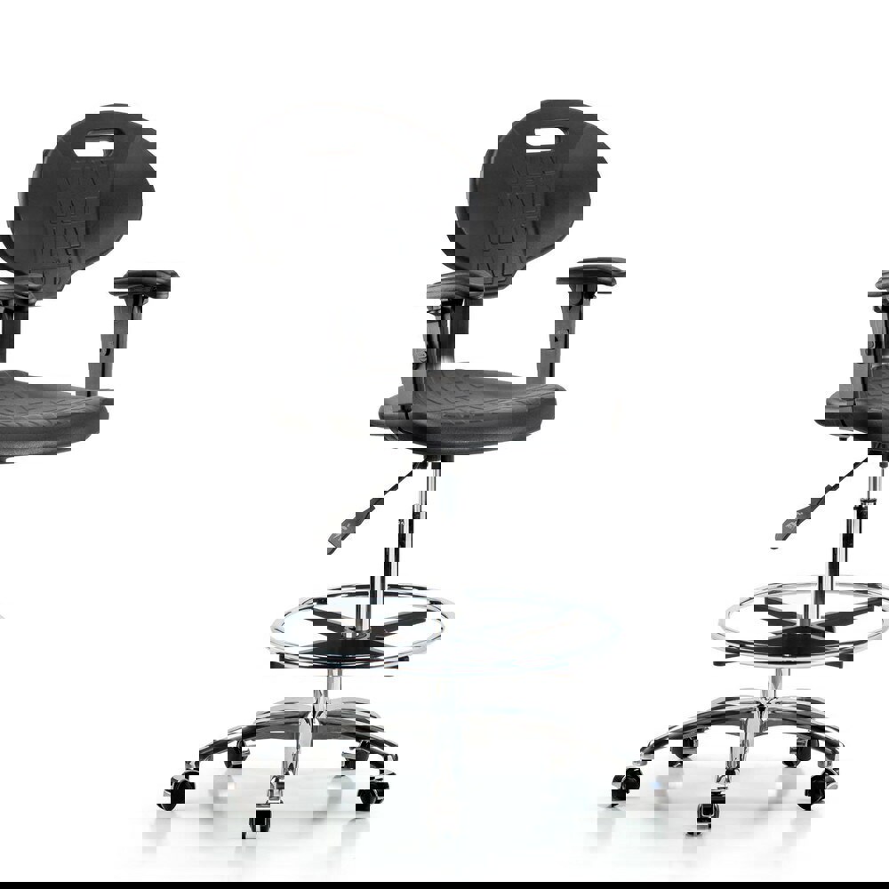 Task Chair: Polyurethane, Black