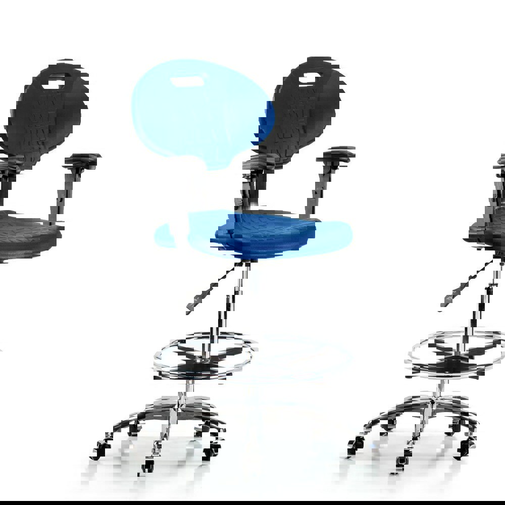 Task Chair: Polyurethane, Blue