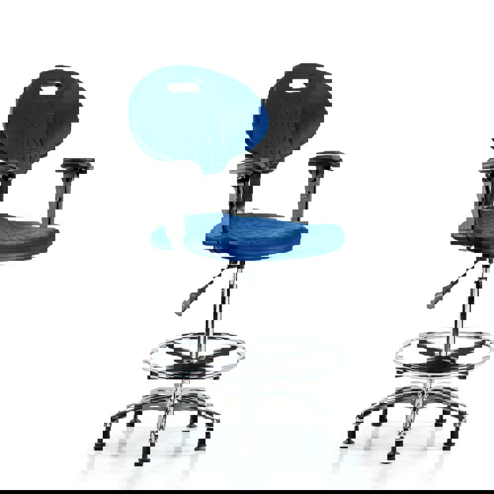 Task Chair: Polyurethane, Blue