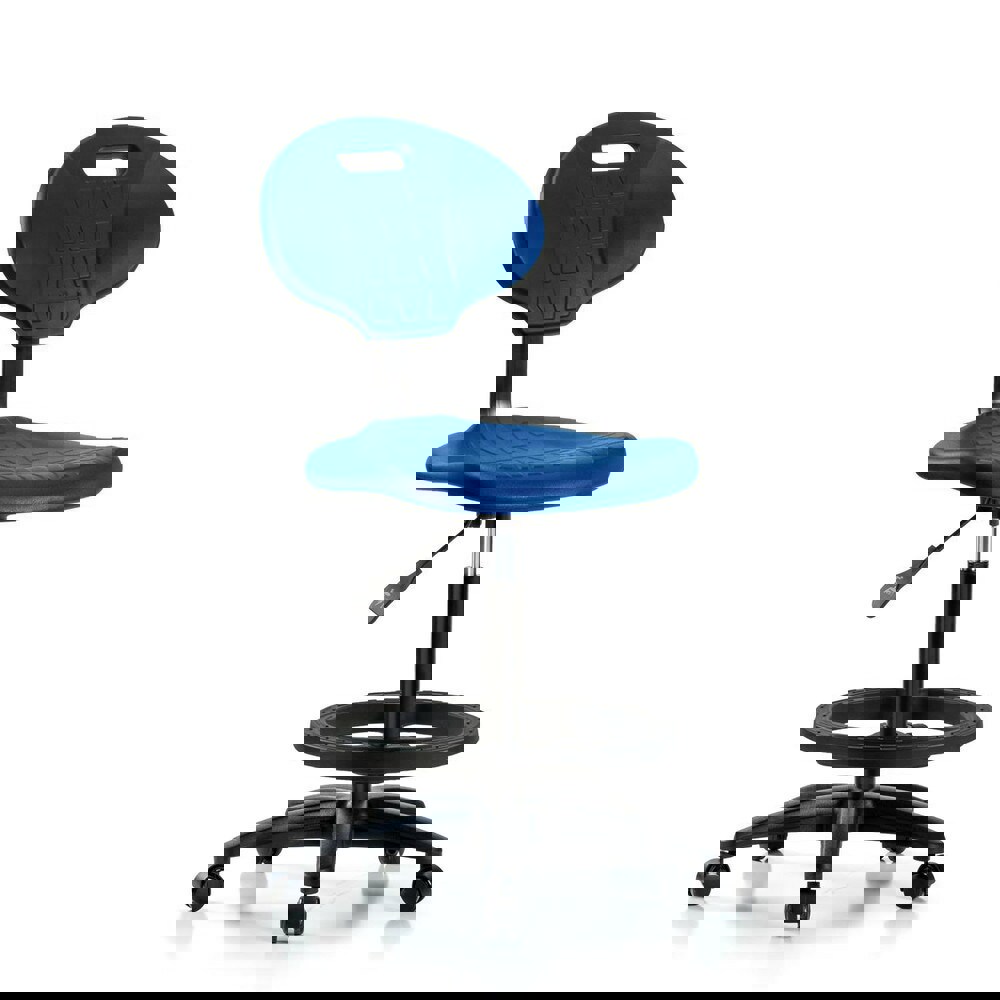 Task Chair: Polyurethane, Blue