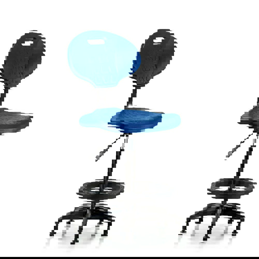 Task Chair: Polyurethane, Blue