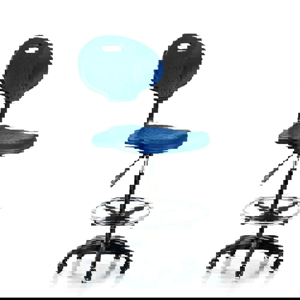 Task Chair: Polyurethane, Blue