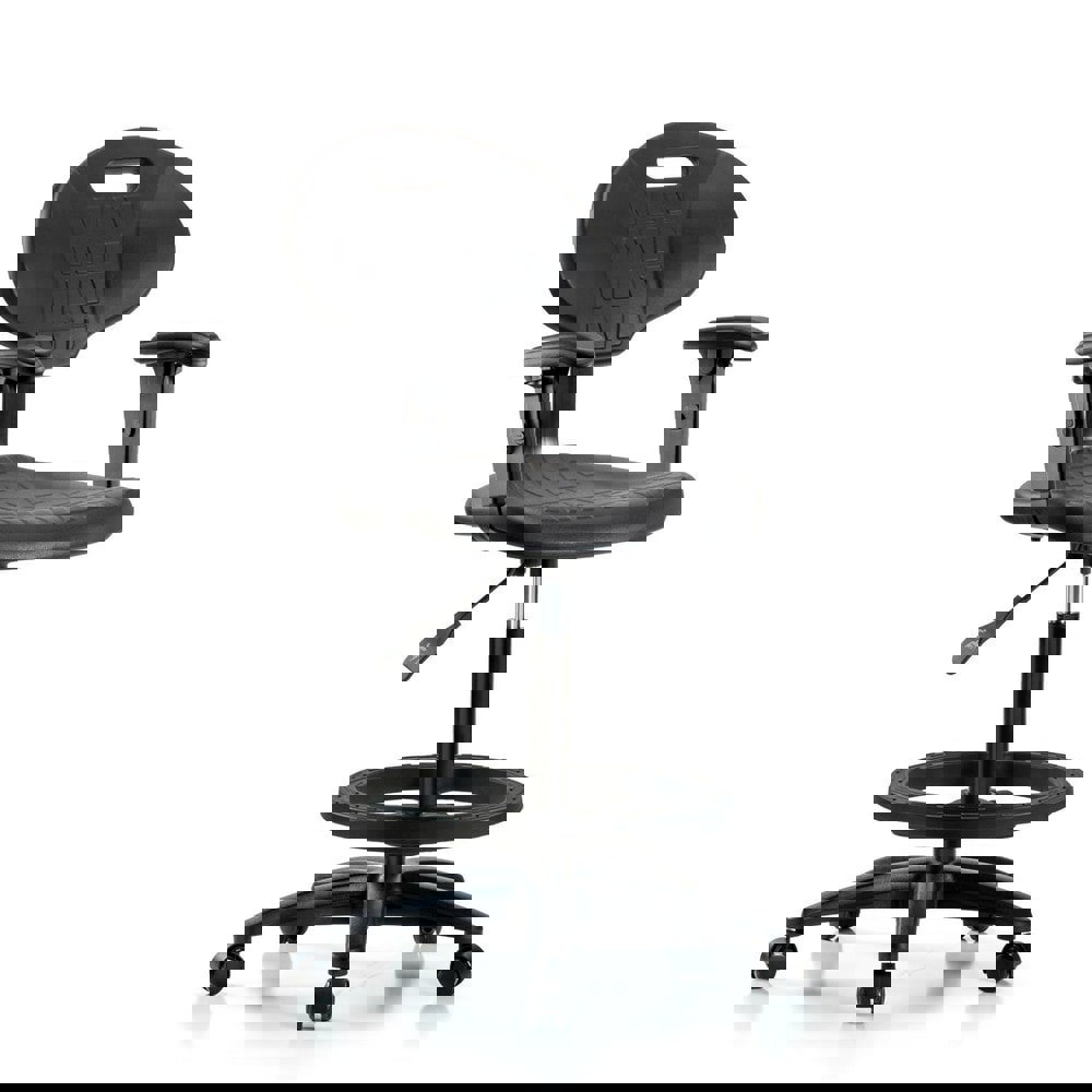 Task Chair: Polyurethane, Black