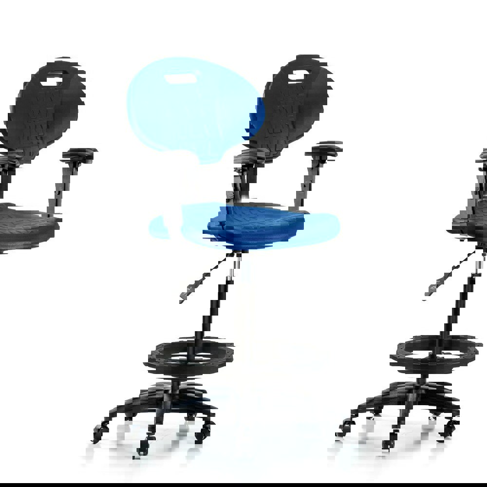 Task Chair: Polyurethane, Blue