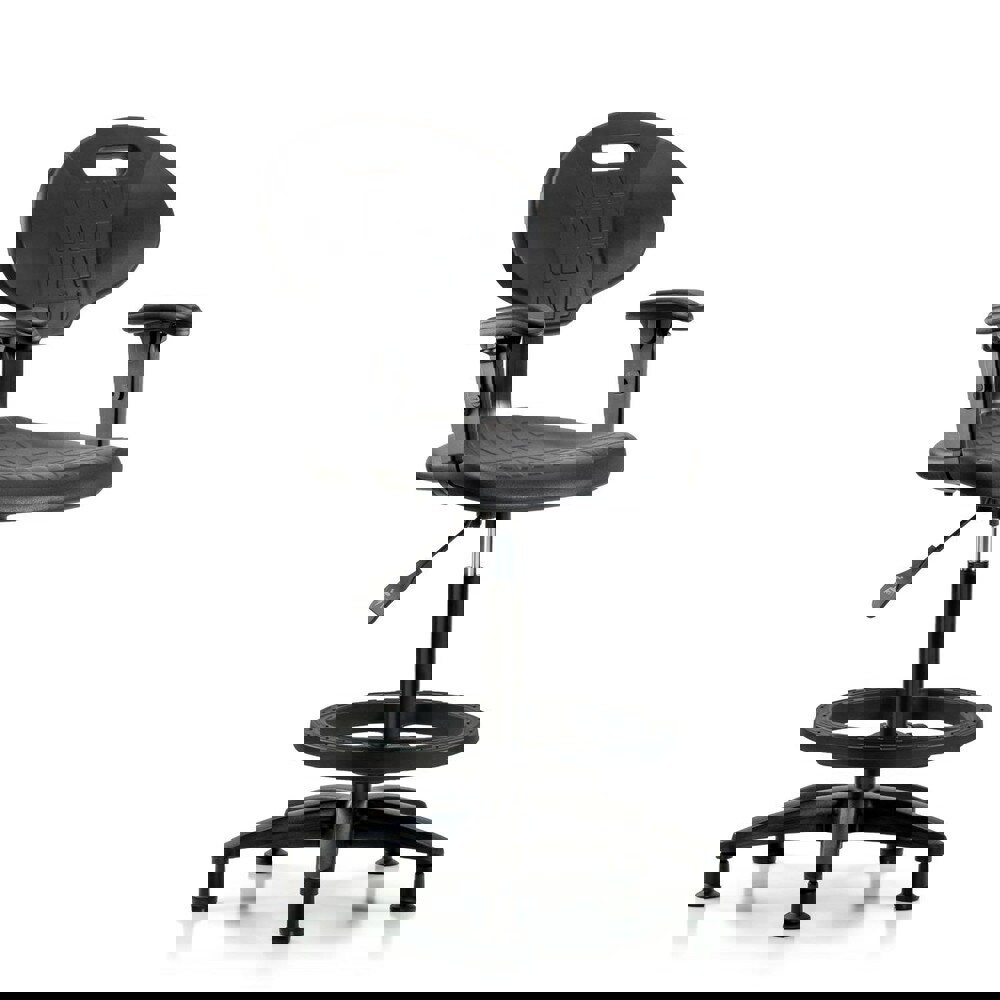 Task Chair: Polyurethane, Black